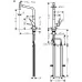 Смеситель для кухни Hansgrohe Metris Select M71 320 2jet 73816000 хром