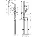 Смеситель для кухни Hansgrohe Metris Select M71 320 Eco 1jet 73807000 хром
