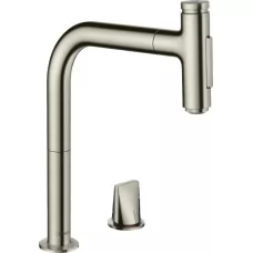 Смеситель для кухни Hansgrohe Metris Select M71 200 2jet 73818800 сталь