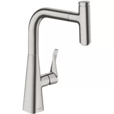 Смеситель для кухни Hansgrohe Metris Select M71 240 1jet 73802800 сталь