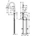 Смеситель для кухни Hansgrohe Focus M41 240 Eco 2jet 73895000 хром