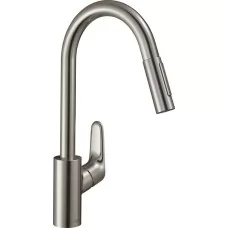 Смеситель для кухни Hansgrohe Focus M41 240 2jet 73880800 сталь