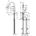 Смеситель для кухни Hansgrohe Focus M41 240 2jet 73880800 сталь