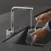 Смеситель для кухни Hansgrohe Aquno Select M81 250 2jet 73836670 черный матовый