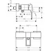 Смеситель для душа Hansgrohe Metropol 74560000 хром