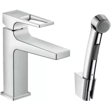 Смеситель с гигиенической лейкой Hansgrohe Metropol 100 74522000 хром