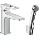 Смеситель с гигиенической лейкой Hansgrohe Metropol 100 74522000 хром