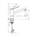 Смеситель для кухни Hansgrohe Zesis M33 150 1jet 74802800 сталь
