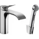 Смеситель с гигиенической лейкой Hansgrohe Vivenis 100 75210000 хром