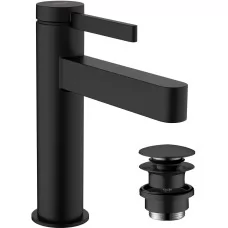 Смеситель для умывальника Hansgrohe Finoris 110 CoolStart 76024670 черный матовый