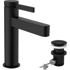 Смеситель для умывальника Hansgrohe Finoris 110 76020670 черный матовый