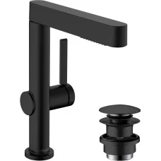 Смеситель для умывальника Hansgrohe Finoris 230 2jet 76063670 черный матовый