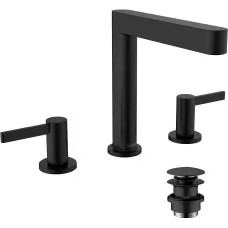 Смеситель для умывальника Hansgrohe Finoris 160 76034670 черный матовый