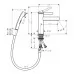 Смеситель с гигиенической лейкой Hansgrohe Finoris 110 76210670 черный матовый