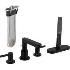 Смеситель для ванны Hansgrohe Finoris 76444670 черный матовый