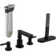 Смеситель для ванны Hansgrohe Finoris 76444670 черный матовый