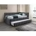 Кровать SIGNAL ALFIE Velvet Bluvel 14 темно-серый, 120/200