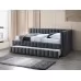 Кровать SIGNAL ALFIE Velvet Bluvel 14 темно-серый, 120/200