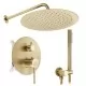 Душевая система Rea Foss Clif Brush Gold + BOX REA-P5647 матовое золото