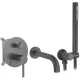 Смеситель для ванны Rea Lungo Titan + Box REA-B6388 графит