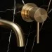 Смеситель для умывальника Rea Lungo Stripe Brush Gold REA-B7431 матовое золото
