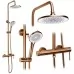 Душевая система Rea Foss Clif Brush Copper REA-P3914 медь