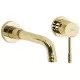 Смеситель для умывальника Rea Lungo Diamond Gold + BOX REA-B0539 глянцевое золото
