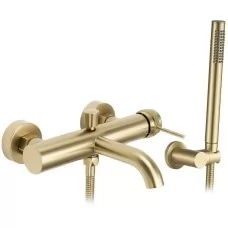 Смеситель для ванны Rea Lungo Grip Brush Gold REA-B6398 матовое золото