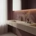 Смеситель для умывальника Rea Argon Brush Nickel Low REA-B6449 матовая сталь