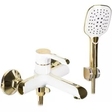 Смеситель для ванны Rea Melia White Gold REA-B2710 белый / золотой