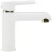 Смеситель для умывальника Rea Melia white gold REA-B2708 белый / золотой