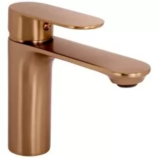 Смеситель для умывальника Rea Drop Brush Copper low REA-B6381 матовая медь