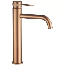 Смеситель для умывальника Rea Lungo Grip Brush Copper high REA-B8988 матовая медь
