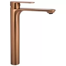 Смеситель для умывальника Rea Drop Brush Copper High REA-B8972 матовая медь
