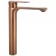 Смеситель для умывальника Rea Drop Brush Copper High REA-B8972 матовая медь