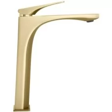 Смеситель для умывальника Rea Joe Brush Gold High REA-B8991 матовое золото
