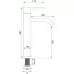 Смеситель для умывальника Rea Foster Brush Nickel High REA-B6324 никель