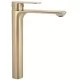 Смеситель для умывальника Rea Drop Brush Gold High REA-B4637 матовое золото