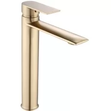 Смеситель для умывальника Rea Veneta Brush Gold High REA-B3009 золотой матовый