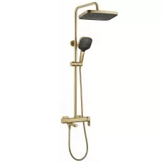 Душевая система Rea Arlo Brush Gold REA-P7441 матовое золото