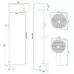 Душевая система Rea Avalon Brushed Copper REA-P2418 брашированная медь