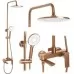Душевая система Rea Avalon Brushed Copper REA-P2418 брашированная медь