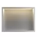 Полка встраиваемая Rea LED steel brush REA-08547 30x45 матовая сталь