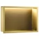 Полка встраиваемая Rea LED brush gold REA-08545 30x45 матовое золото