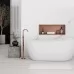 Полка встраиваемая Rea bathroom shelf 30x60 brush copper REA-05609 матовая медь