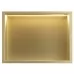 Полка встраиваемая Rea LED brush gold REA-08545 30x45 матовое золото