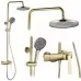 Душевая система Rea Rebel gold matt REA-P2414 золото матовое