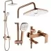Душевая стойка Rea Storm copper brush REA-P3000 медь матовая