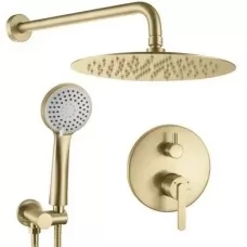 Душевая система Rea ONTARIO BRUSHED GOLD + BOX REA-P5502 матовое золото 