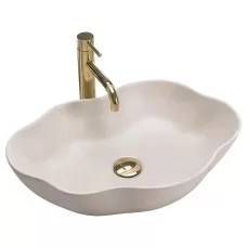 Умывальник Rea Pearl Warm REA-U0617 50х38 бежевый матовый